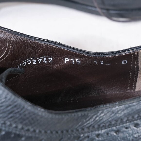 Salvatore Ferragamo Oxford Brogue with Toe Cap in Black - 11 - Picture 6 of 8